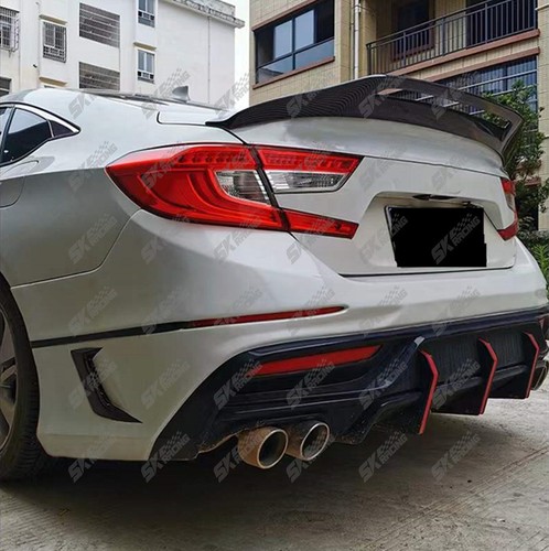 Fits 10th Honda Accord 2018-22 Forged/Carbon Fiber/Gloss Black Rear Spoiler Wing - Picture 12 of 36