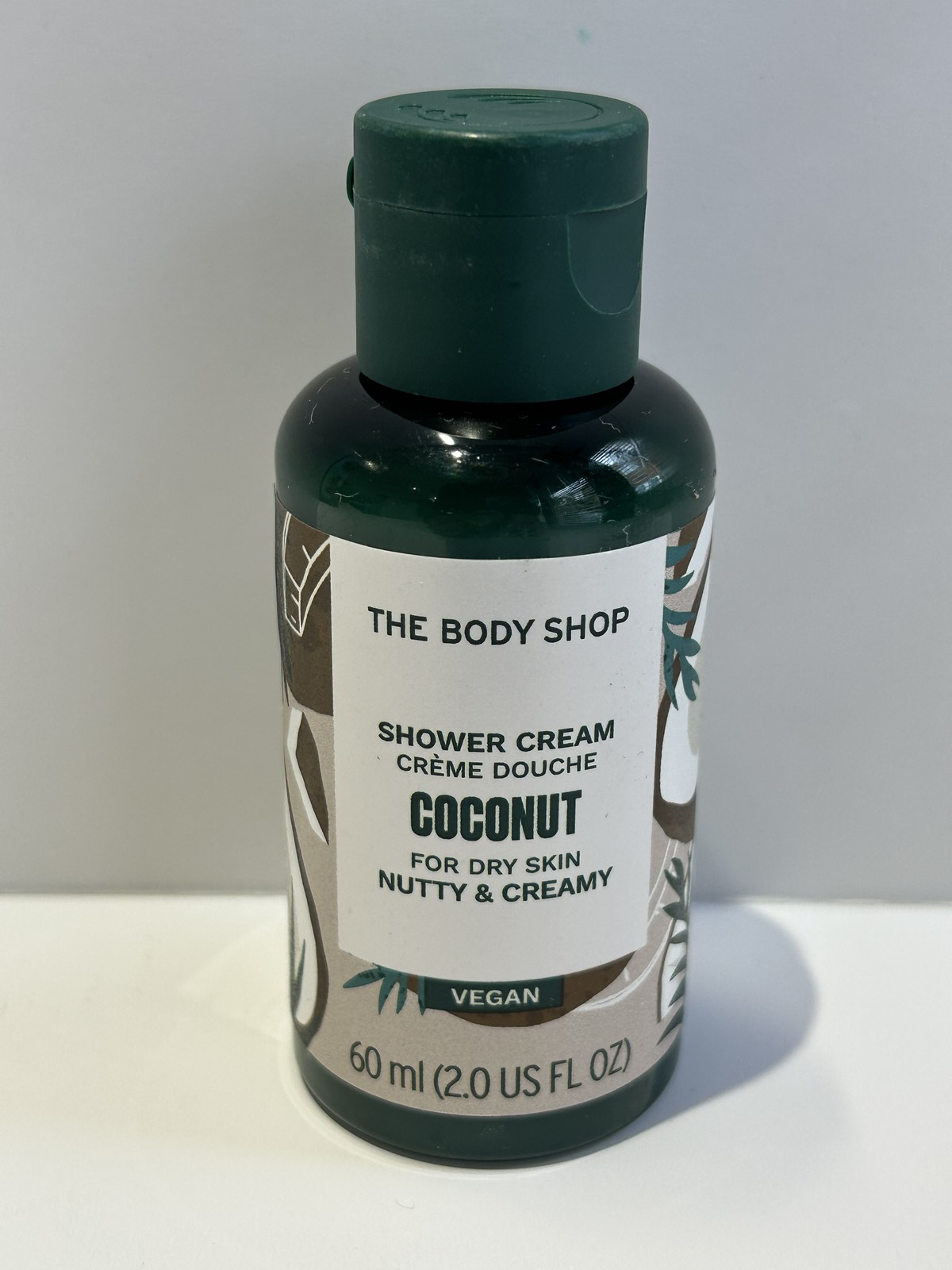 The Body Shop Coconut Shower Cream 60ml Vegan Travel Size Moisturiser