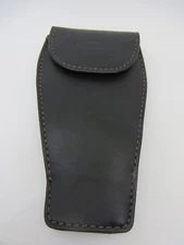 Reunion Blues, Premium Leather Saxophone Mouthpiece Pouch in Black