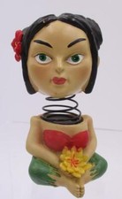 Hawaii Hawaiian Dancer Sitting Hula Girl Dashboard Nodder Bobblehead Adhesive