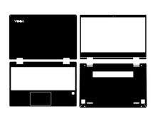 KH Laptop Protector Carbon Leather Sticker Skin for Lenovo YOGA 720-12IKB 12.5"
