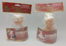 Vintage Fibre Craft Santa  Mrs. Claus Mistletoe Memories Air Freshener Doll Set