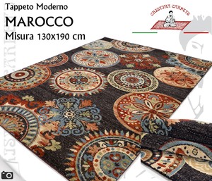 Dettagli Su Tappeto Moderno Marocco 130x190cm Vello Polipropilene Realizzato A Macchina Q2