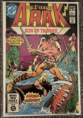 Arak Son of Thunder #1  DC Comics 1981 bagged boarded