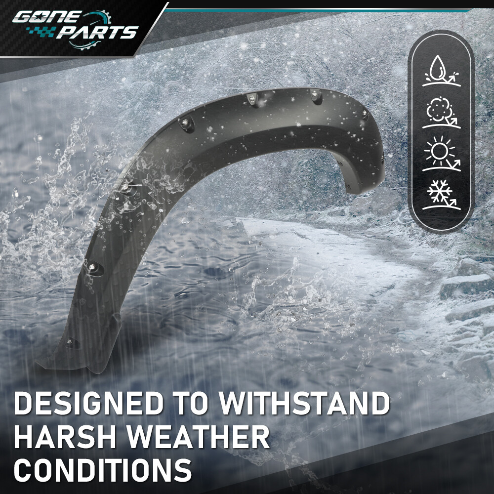 4pcs Front & Rear Fender Flares Pocket Bolt Rivet Fit For 2019-2021 Ram 1500