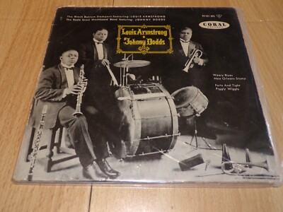 LOUIS ARMSTRONG 45T PLATTE / JOHNNY DODDS '' WEARY BLUES ''