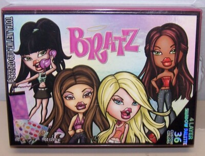 TOWNLEY BRATZ 4 LAYER EYE SHADOW PALETTE 36 CUSTOM COLORS CLOE-SASHA-YASMIN+JADE