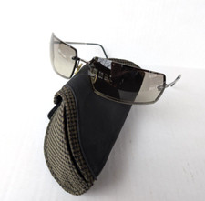 Versace Sunglasses Model 2003 1001/11 75 15 120 Smoke Gray Silver Wrap