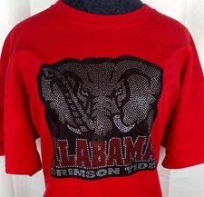 Alabama Crimson Tide Rhinestone Elephant Shirt – Bold Fan Tee for Game Day