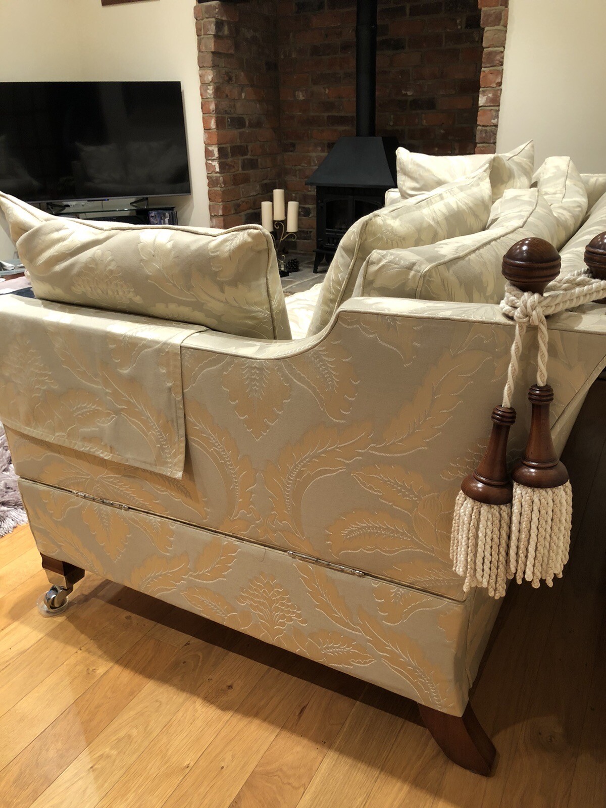 Duresta Trafalgar Drop Arm 3 Seater Sofa eBay