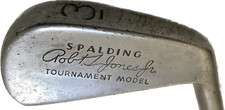 Vintage Robert Jones Jr RH - 3 Iron Spalding Tournament Model Faux Wood Shaft