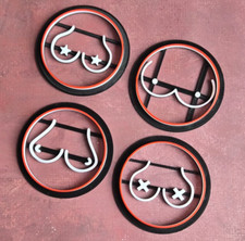 Cheeky Boobs Stamp T*ts Breasts Cookie Cutter & Embosser, fondant, icing, dought