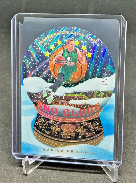 2023/24 Crown Royale Euroleague Sno Globe MARIUS GRIGONIS Gold Die-Cut 07/10 #20