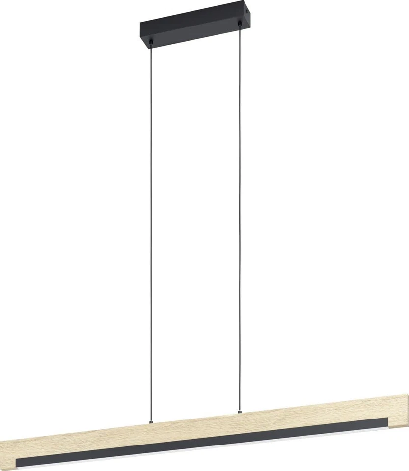 Eglo LED CAMACHO Pendelleuchte Holz vintage 110cm dimmbar EEK:E (Spektrum A-G) - Bild 1 von 3