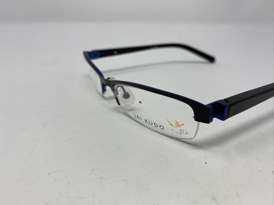 Jai Kudo (1071) 490 M01 51-16-130 Black/Blue Half Rim Eyeglasses Frame IR62 - Изображение 2 из 4