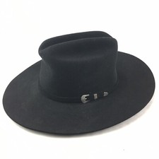 BEAVER BRAND 5X Cowboy Hat Genuine Fur Felt Size 6 3/4-54 Custom MADE IN USA