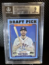 2022 Topps Archives 2005 Topps Draft Picks /25 Auto Blue 05DP-CM Chas McCormick