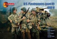 MARS 1:72 SET 72141 WWII U.S. PARATROOPERS PART II 40 FIGURES GREEN 