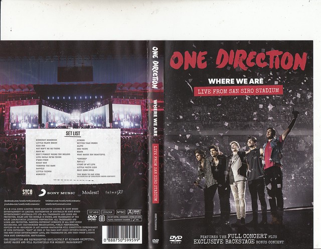 One Direction Where We Are Live From San Siro Stadium Dvd All Region For Sale Online Ebay
