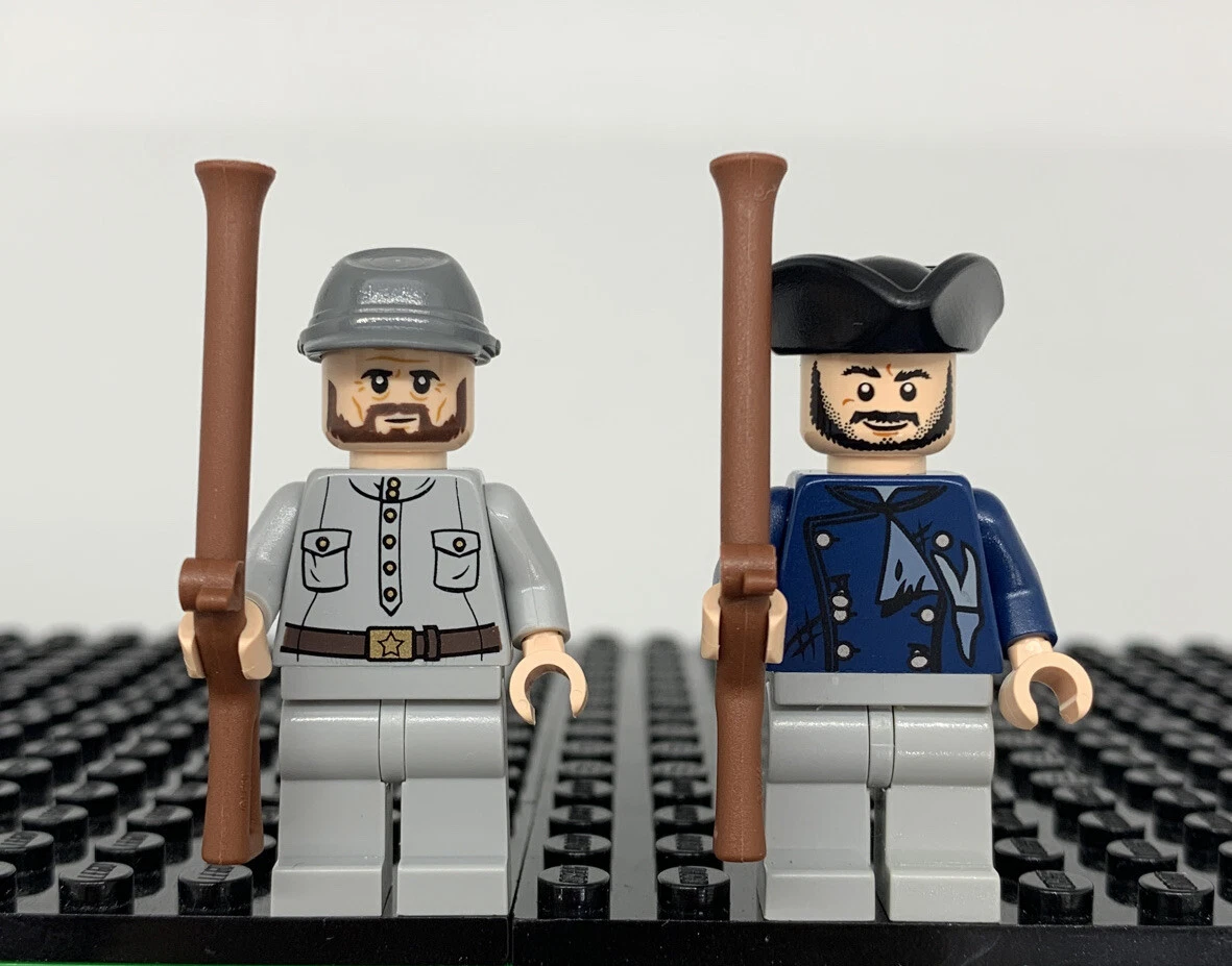 LEGO Civil War Confederate Union Soldier Minifigure Lot 100