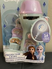 Disney Frozen II Projector Light 24 Color Images 3 Cartridges Flashlight New