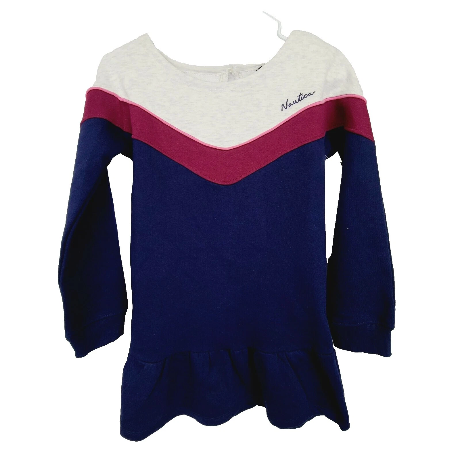 Mezcla de Algodón Azul Nautica Vestidos para niñas