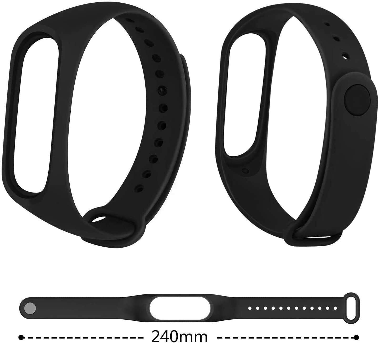 Immagine 3 - Cinturino di ricambio per Xiaomi Mi Band 3/4 5/6 in Silicone morbido Smart Watch