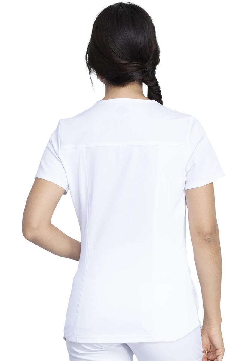 Dickies Balance Scrub V-Neck Top DK875 WHT White Free Shipping | eBay