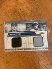 2005 Classic Clippings Jersey Rack Dual Blue #CJ Miguel Cabrera + Andruw Jones