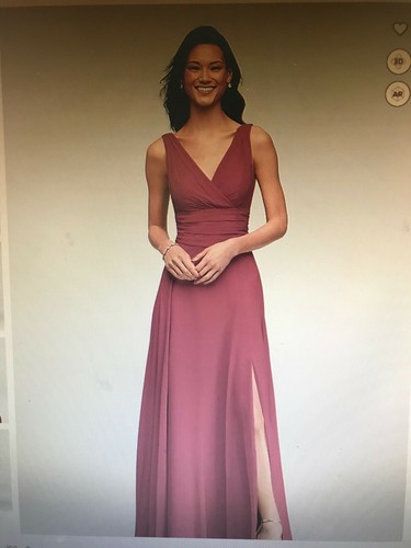 David's Bridal Chiffon Surplice Tank 