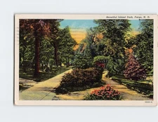 Postcard Beautiful Island Park Fargo North Dakota USA