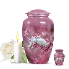Peaceful Dove Flight: Cremation Medium Urn for Human Ashes
