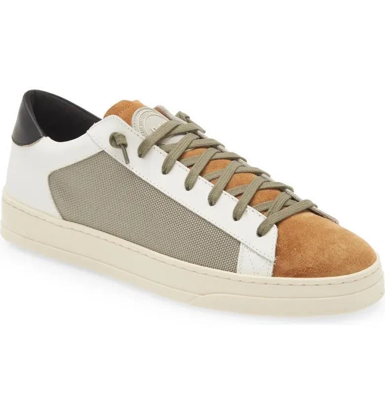 $315 - P448 Jack Leather, Suede, Mesh Logo Sneaker in Peaky Men's 13 (46)
