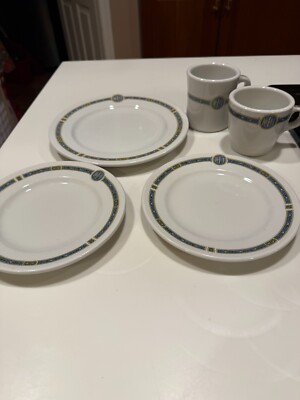 Vintage METROPOLITAN LIFE INSURANCE CO. Syracuse China Restaurant Ware 5 PIECES