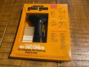 Vtg NEW Sears Craftsman Electric Glue Gun Kit No. 9-80514 w/Glue