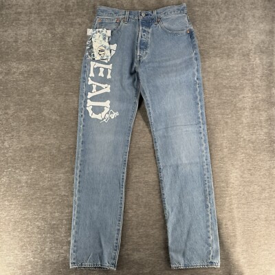 Levis 501 Premium x Grateful Dead Big E Straight Leg Jeans Men s 31 31x34 NWT
