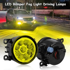 Pair Led Front Bumper Yellow Fog Light Lamp For Nissan Xterra 2005-2014 2015