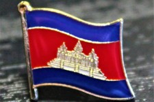 CAMBODIA Cambodian Khmer Metal Flag Lapel Pin Badge *NEW* MIX & MATCH BUY 3 GET