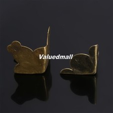 12Pcs Antique Brass Jewelry Wine Wood Box Corner Protector Gift Case Home Decor