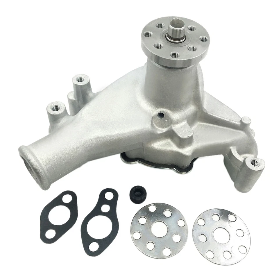 Bomba de agua larga e impulsor de aluminio SBC para Chevy Foto 3 de 3