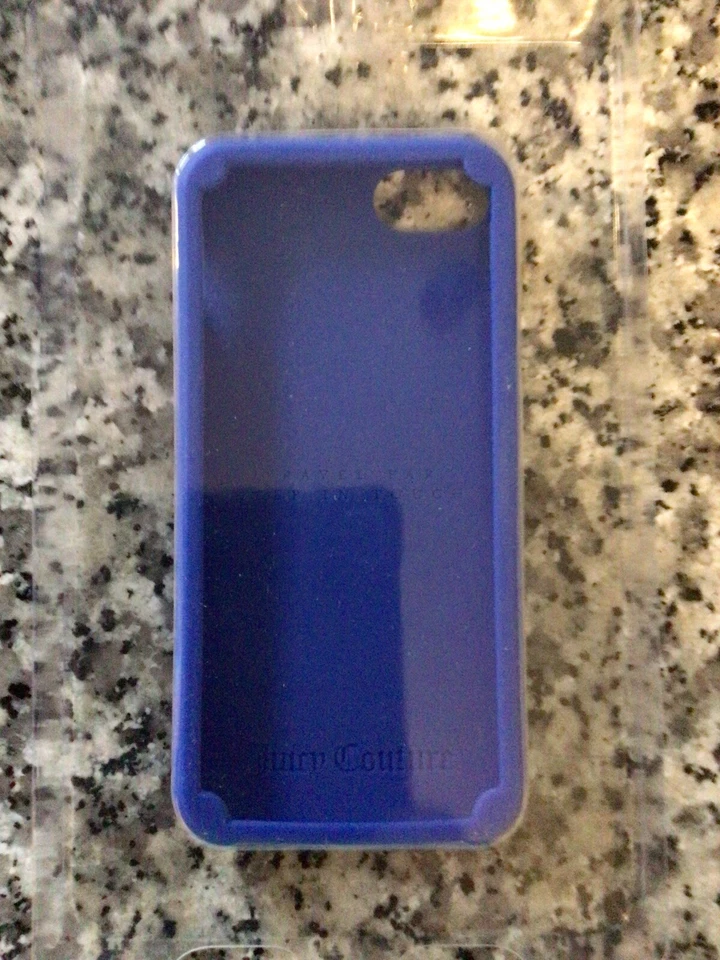 NUEVA FUNDA DE SILICONA JUICY COUTURE AZUL, BLANCO Y ROSA LUNARES para iPHONE 5 Foto 4 de 4
