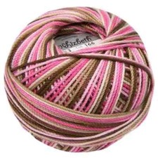 Lizbeth Egyptian Cotton Thread Size 3 Color 166 Pink Cocoa