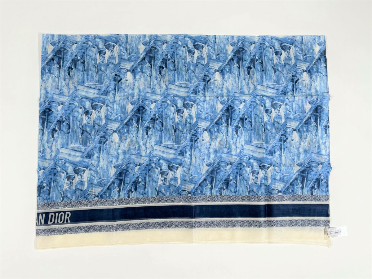 blue dior print