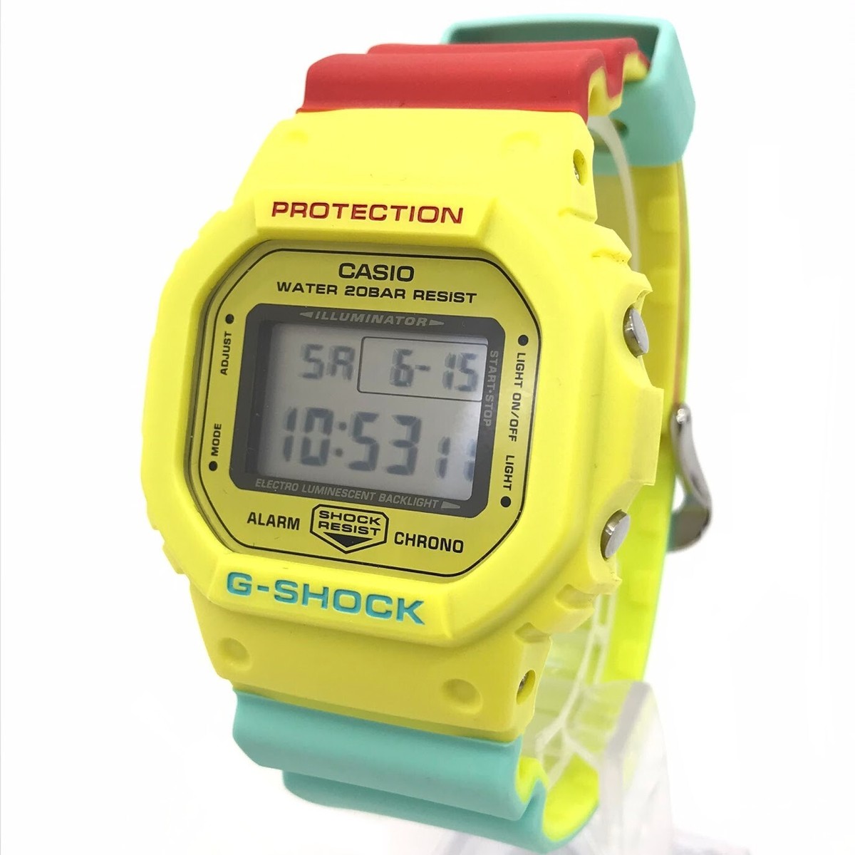 希少✨G-SHOCK/CASIO ラスタカラー DW-5600CMA G SHOCK DW 5600CMA Breezy Rasta Multicolor Watch CASIO Japan