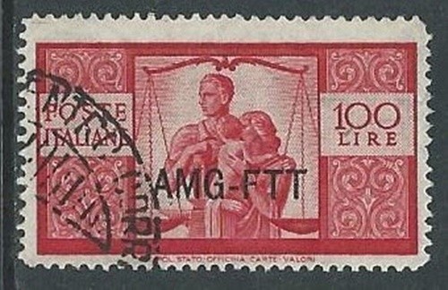 1949-50 TRIESTE A USATO DEMOCRATICA 1 RIGA 100 LIRE - L10 - Foto 1 di 1