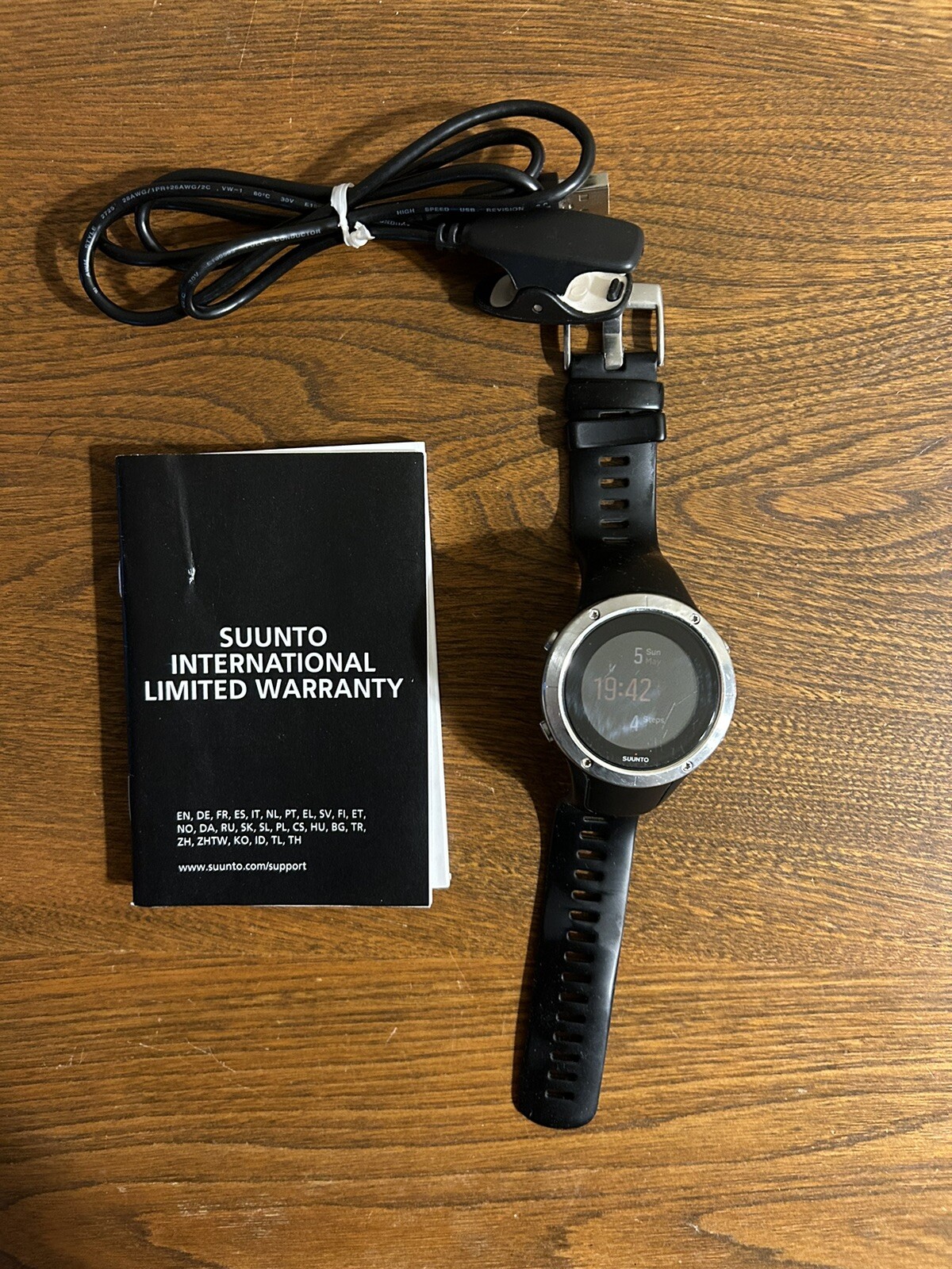 Suunto Spartan Trainer Wrist Hr GPS Watch Ow163 W/ Charger TESTED Ultra Running