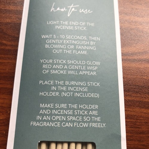 New 40 Count Scented Incense Sticks Rain Forest & Amber Musk Scents - Picture 3 of 3
