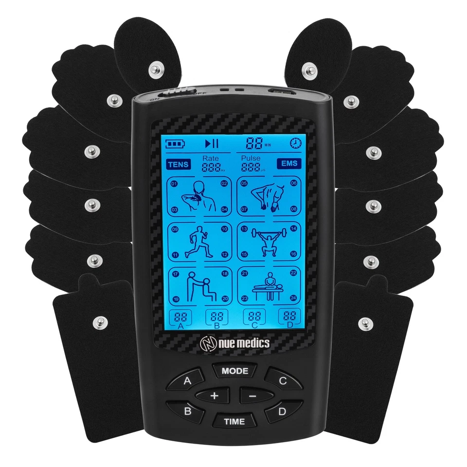 Tens Unit Muscle Stimulator 4 Independents Channels Electro Pain Relief Therapy - Image 3 of 4