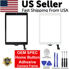 OEM SPEC Digitizer Glass Touch Screen For iPad Air 2 A1566 A1567 + Home Button