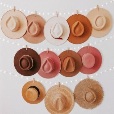 Free People RANCHER HAT LACK OF COLOR RIBBON BOW NEW TAGS  display picture 1